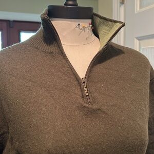 Olive green pullover sweater
